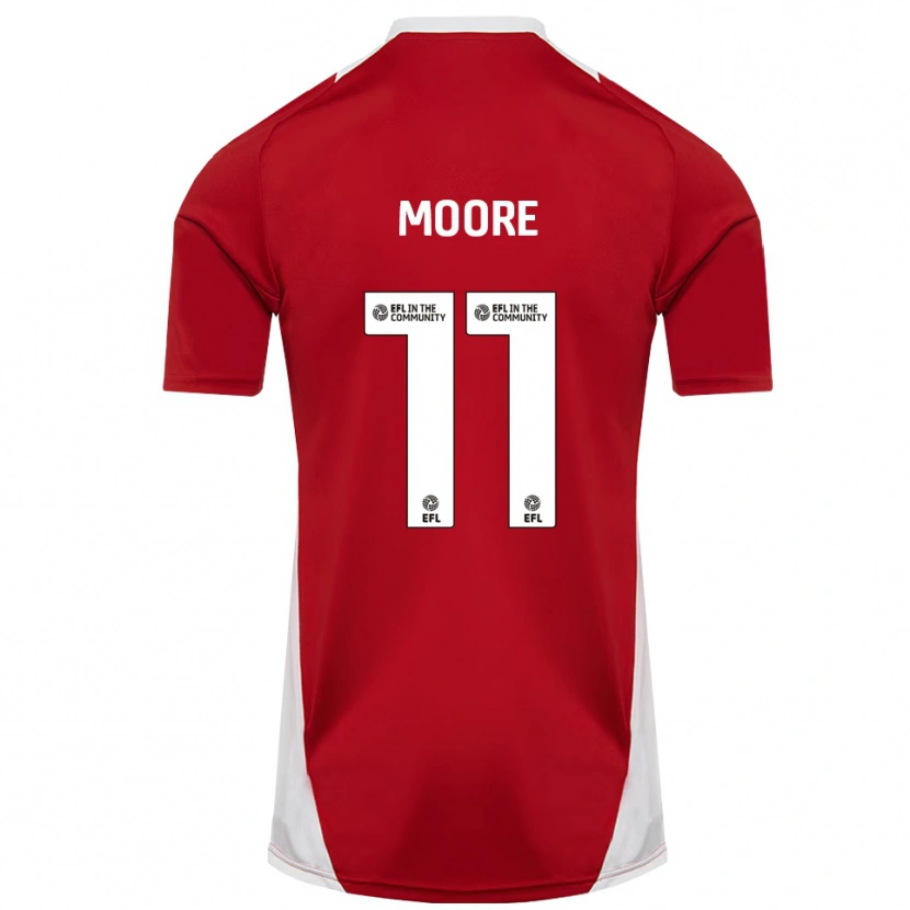 Danxen Herren Thomas Moore #11 Rot Weiß Gold Heimtrikot Trikot 2025/26 T-Shirt Österreich