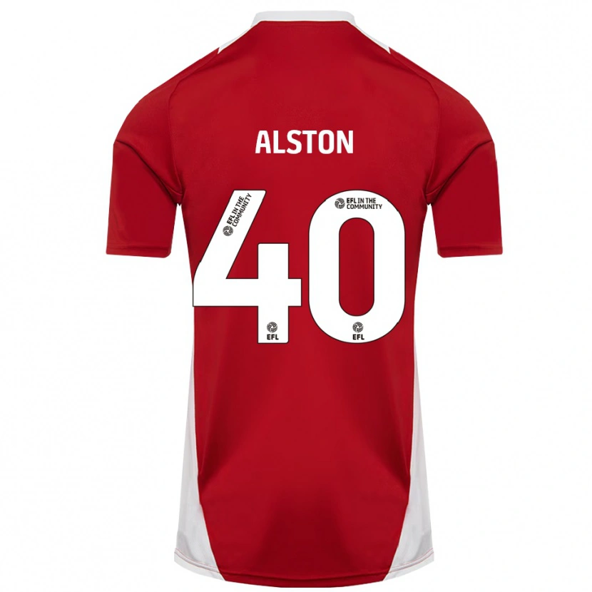 Danxen Herren George Alston #40 Rot Weiß Gold Heimtrikot Trikot 2025/26 T-Shirt Österreich
