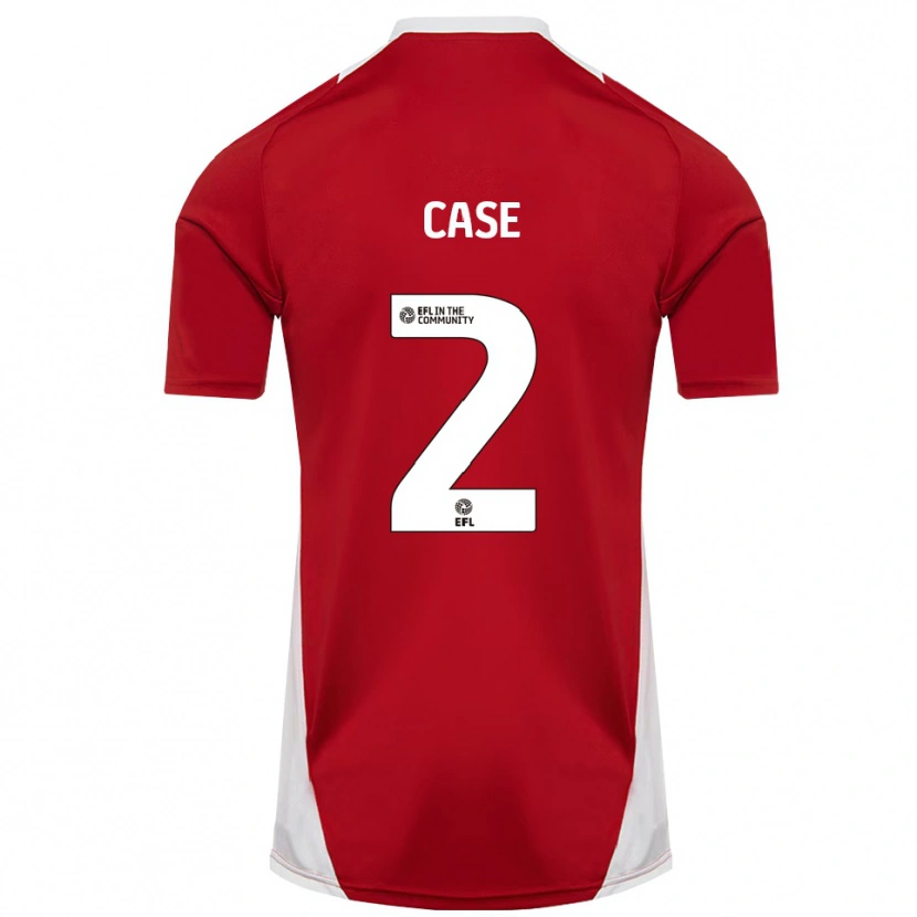 Danxen Herren Ollie Case #2 Rot Weiß Gold Heimtrikot Trikot 2025/26 T-Shirt Österreich