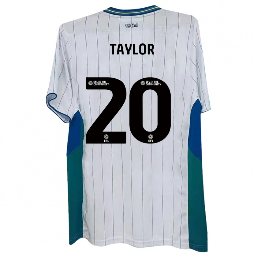 Danxen Herren Sam Taylor #20 Weiß Grün Blau Heimtrikot Trikot 2025/26 T-Shirt Österreich