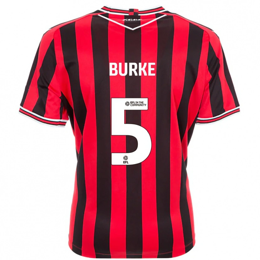 Danxen Herren Harrison Burke #5 Rot Schwarz Heimtrikot Trikot 2025/26 T-Shirt Österreich