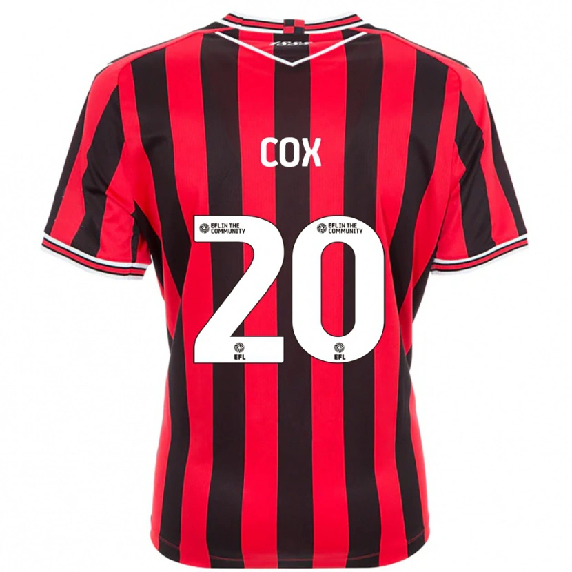 Danxen Herren Daniel Cox #20 Rot Schwarz Heimtrikot Trikot 2025/26 T-Shirt Österreich