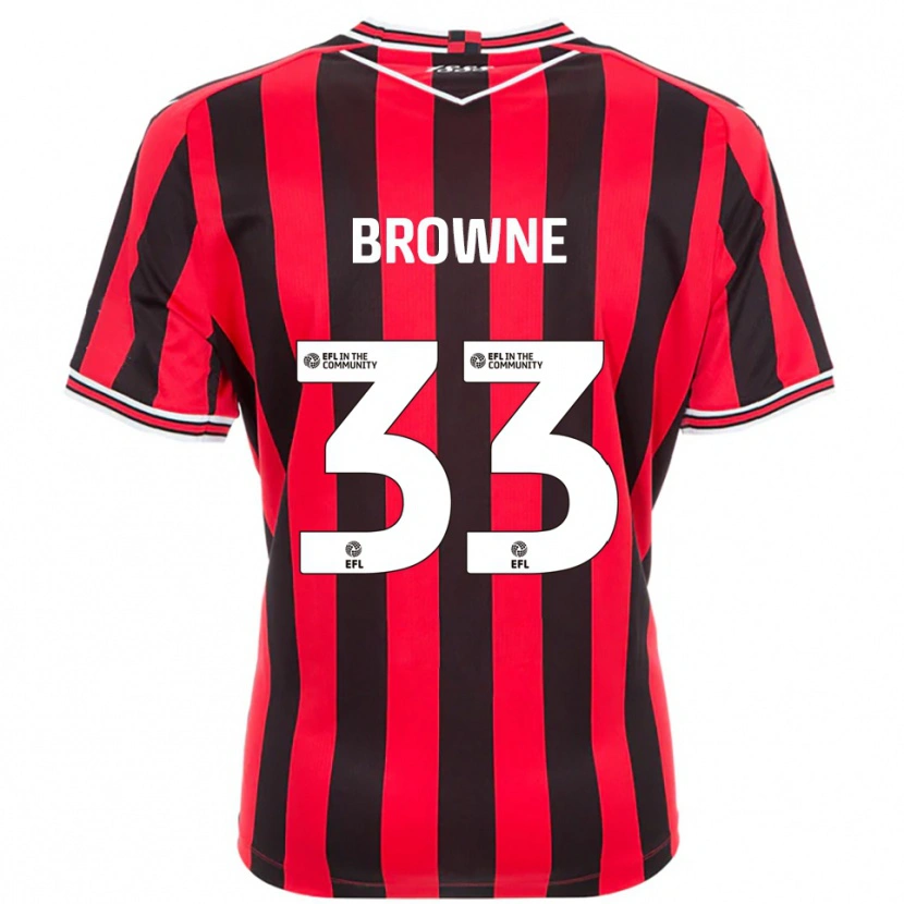 Danxen Herren Rico Browne #33 Rot Schwarz Heimtrikot Trikot 2025/26 T-Shirt Österreich