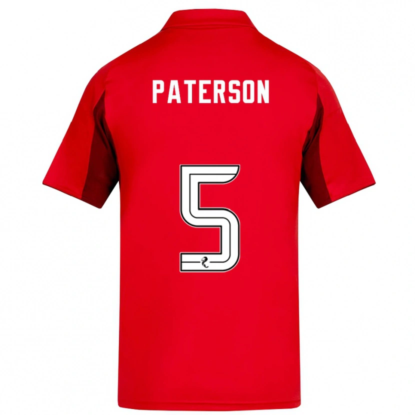 Danxen Herren Donna Paterson #5 Rot Burgunderrot Heimtrikot Trikot 2025/26 T-Shirt Österreich