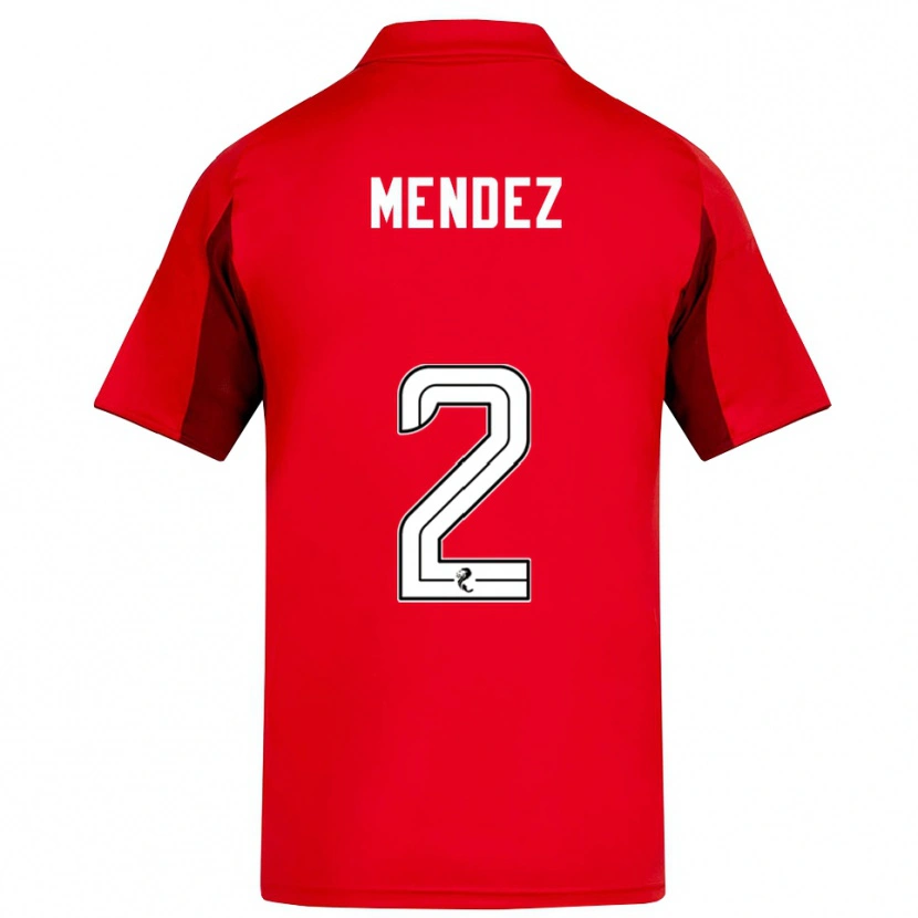 Danxen Herren Alix Mendez #2 Rot Burgunderrot Heimtrikot Trikot 2025/26 T-Shirt Österreich
