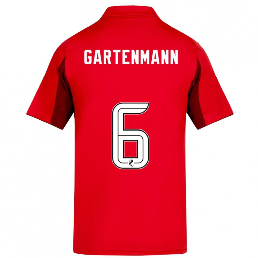 Danxen Herren Stefan Gartenmann #6 Rot Burgunderrot Heimtrikot Trikot 2025/26 T-Shirt Österreich
