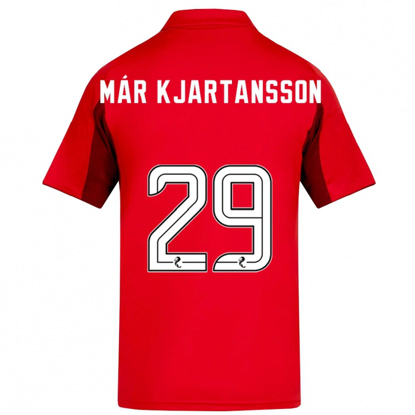 Danxen Herren Kjartan Már Kjartansson #29 Rot Burgunderrot Heimtrikot Trikot 2025/26 T-Shirt Österreich