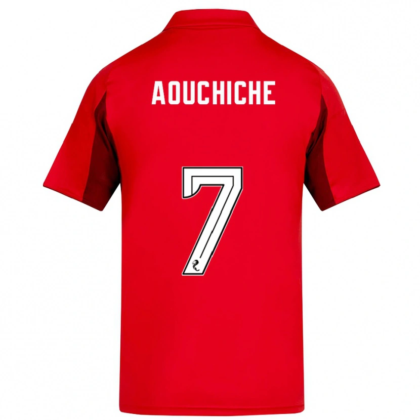 Danxen Herren Adil Aouchiche #7 Rot Burgunderrot Heimtrikot Trikot 2025/26 T-Shirt Österreich