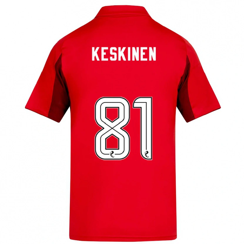 Danxen Herren Topi Keskinen #81 Rot Burgunderrot Heimtrikot Trikot 2025/26 T-Shirt Österreich