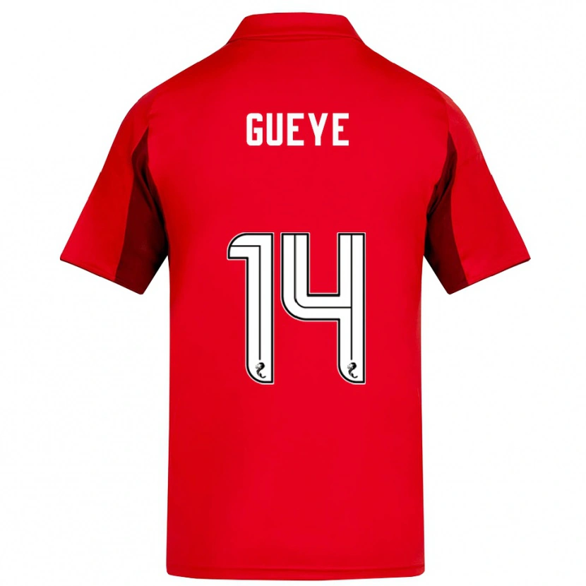 Danxen Herren Pape Habib Gueye #14 Rot Burgunderrot Heimtrikot Trikot 2025/26 T-Shirt Österreich