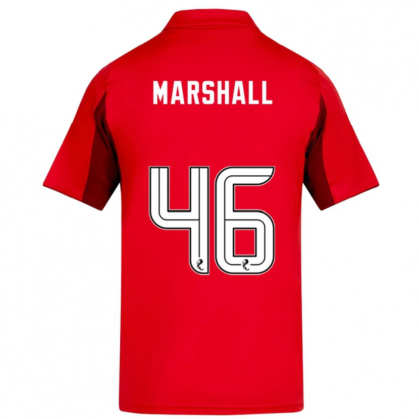 Danxen Herren Findlay Marshall #46 Rot Burgunderrot Heimtrikot Trikot 2025/26 T-Shirt Österreich