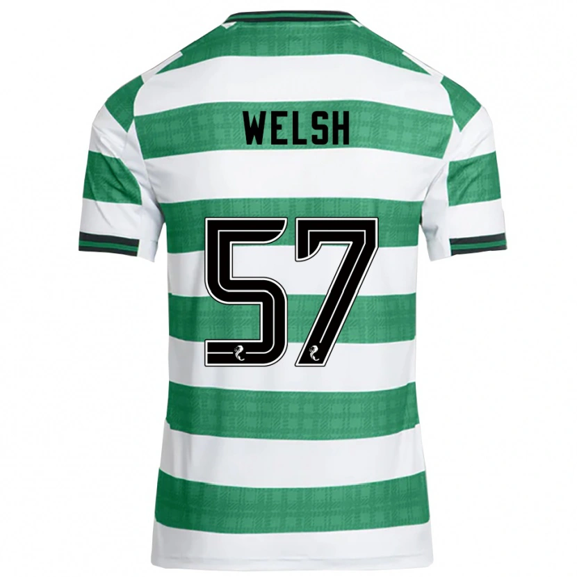 Danxen Herren Stephen Welsh #57 Grün Weiß Heimtrikot Trikot 2025/26 T-Shirt Österreich
