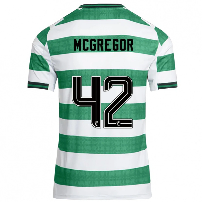 Danxen Herren Callum Mcgregor #42 Grün Weiß Heimtrikot Trikot 2025/26 T-Shirt Österreich