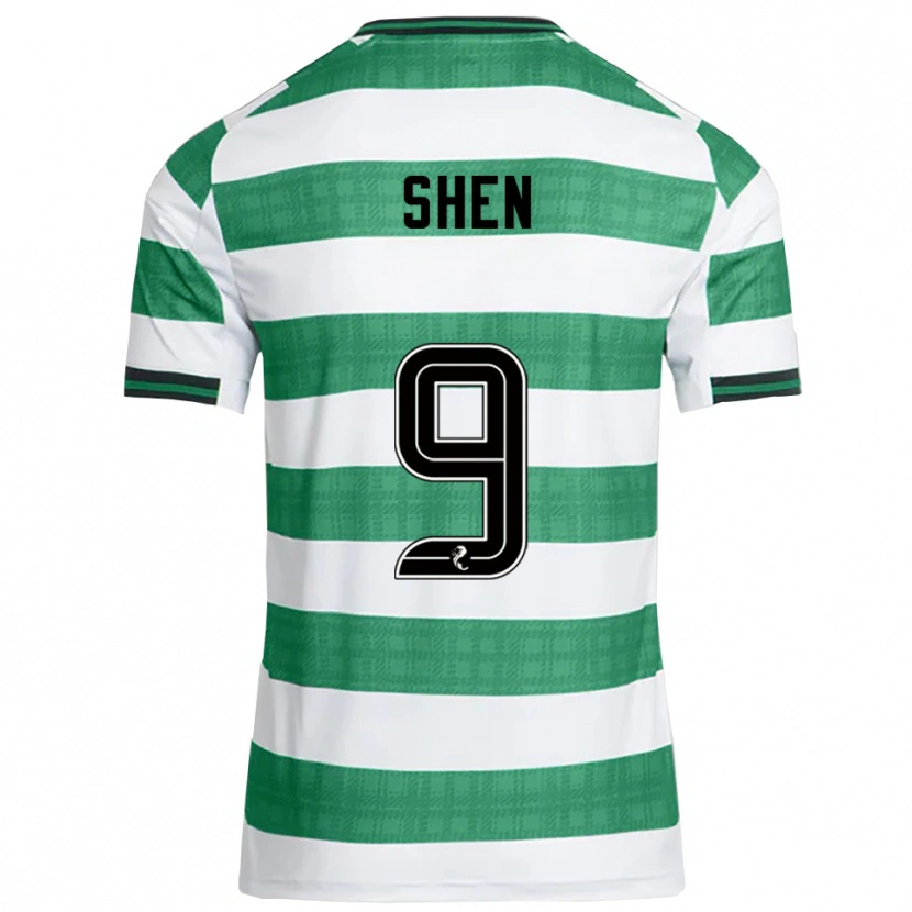 Danxen Herren Shen Mengyu #9 Grün Weiß Heimtrikot Trikot 2025/26 T-Shirt Österreich