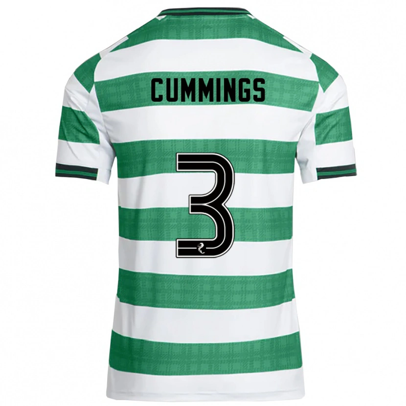 Danxen Herren Sydney Cummings #3 Grün Weiß Heimtrikot Trikot 2025/26 T-Shirt Österreich