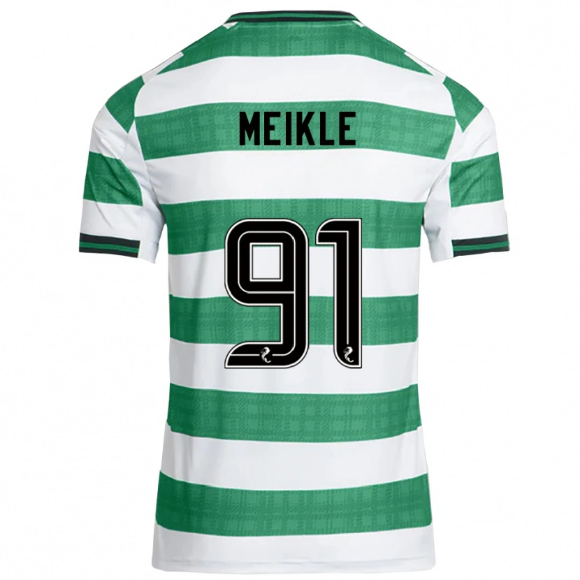 Danxen Herren Jamie Meikle #91 Grün Weiß Heimtrikot Trikot 2025/26 T-Shirt Österreich