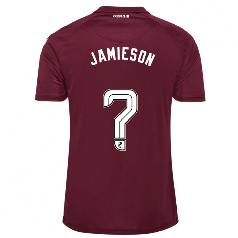 Danxen Herren Finlay Jamieson #0 Burgunderrot Weiß Heimtrikot Trikot 2025/26 T-Shirt Österreich