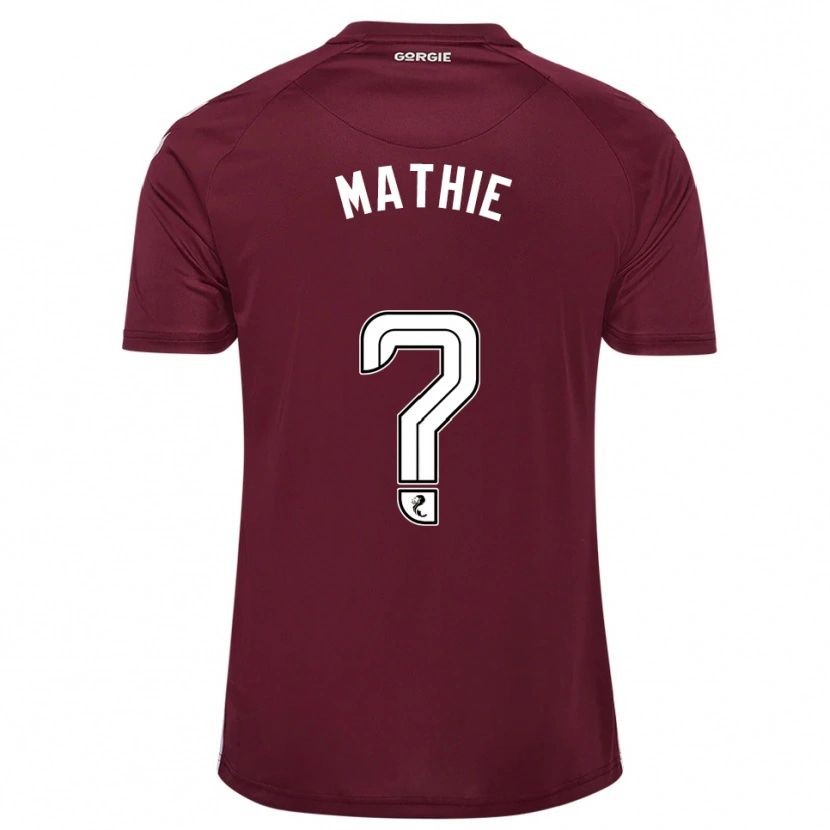 Danxen Herren Jayden Mathie #0 Burgunderrot Weiß Heimtrikot Trikot 2025/26 T-Shirt Österreich