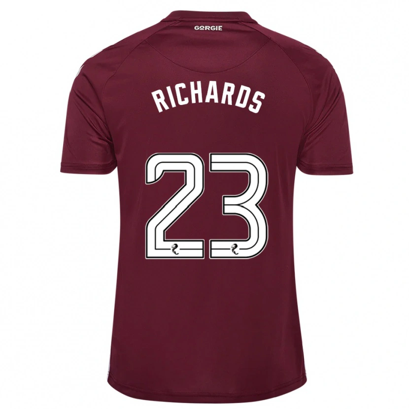 Danxen Herren Jackie Richards #23 Burgunderrot Weiß Heimtrikot Trikot 2025/26 T-Shirt Österreich