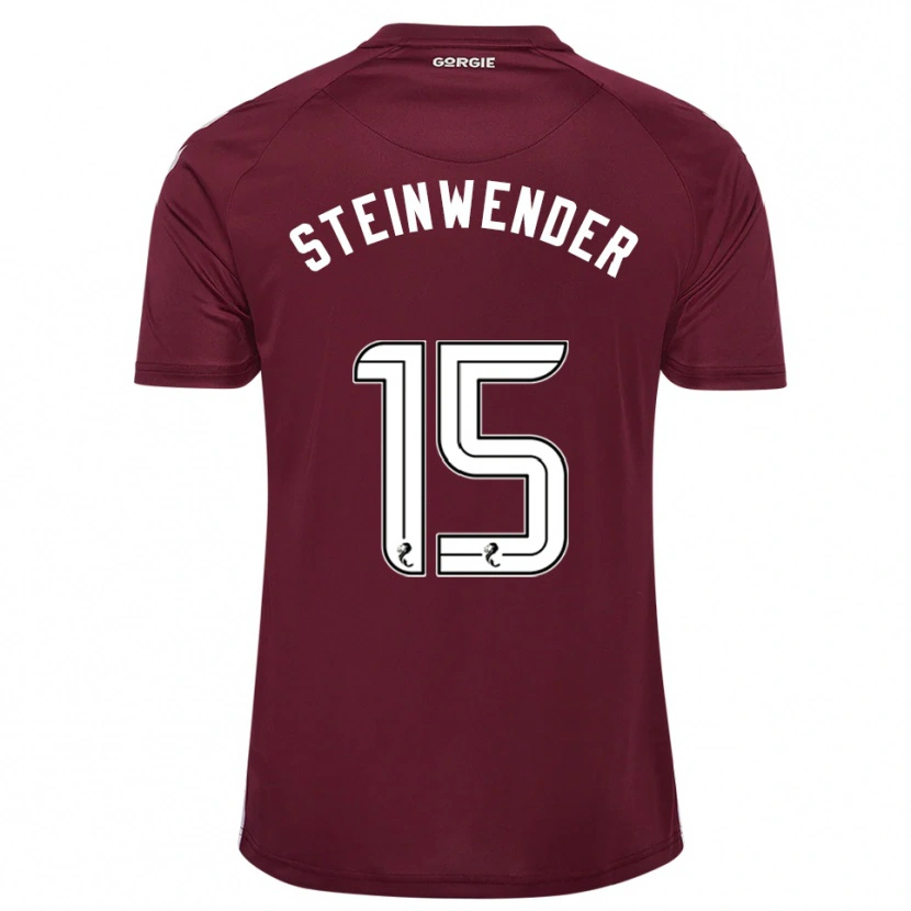 Danxen Herren Michael Steinwender #15 Burgunderrot Weiß Heimtrikot Trikot 2025/26 T-Shirt Österreich