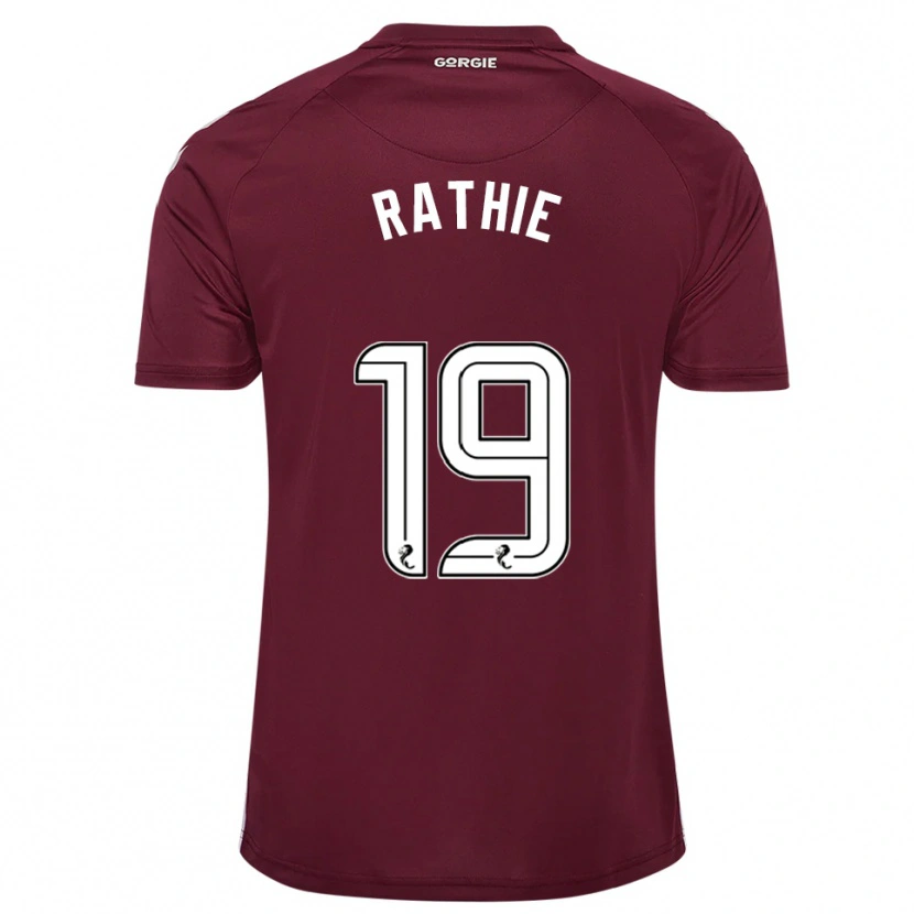 Danxen Herren Luke Rathie #19 Burgunderrot Weiß Heimtrikot Trikot 2025/26 T-Shirt Österreich