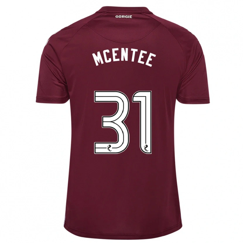 Danxen Herren Oisin Mcentee #31 Burgunderrot Weiß Heimtrikot Trikot 2025/26 T-Shirt Österreich