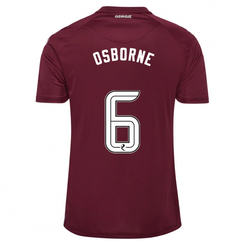 Danxen Herren Alfie Osborne #6 Burgunderrot Weiß Heimtrikot Trikot 2025/26 T-Shirt Österreich