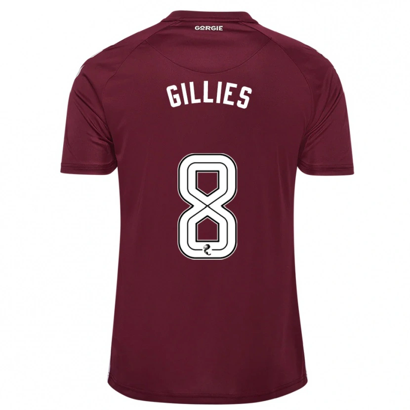 Danxen Herren Matthew Gillies #8 Burgunderrot Weiß Heimtrikot Trikot 2025/26 T-Shirt Österreich