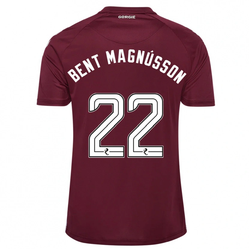 Danxen Herren Tómas Bent Magnússon #22 Burgunderrot Weiß Heimtrikot Trikot 2025/26 T-Shirt Österreich