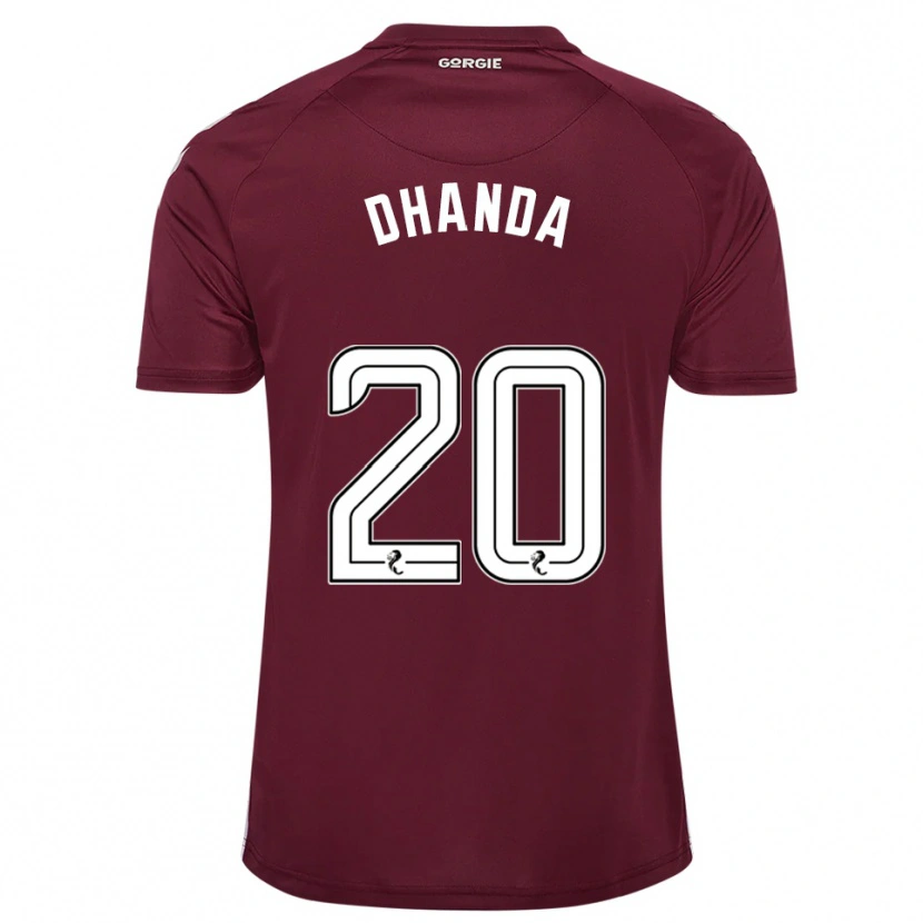 Danxen Herren Yan Dhanda #20 Burgunderrot Weiß Heimtrikot Trikot 2025/26 T-Shirt Österreich