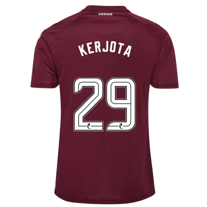 Danxen Herren Sabah Kerjota #29 Burgunderrot Weiß Heimtrikot Trikot 2025/26 T-Shirt Österreich