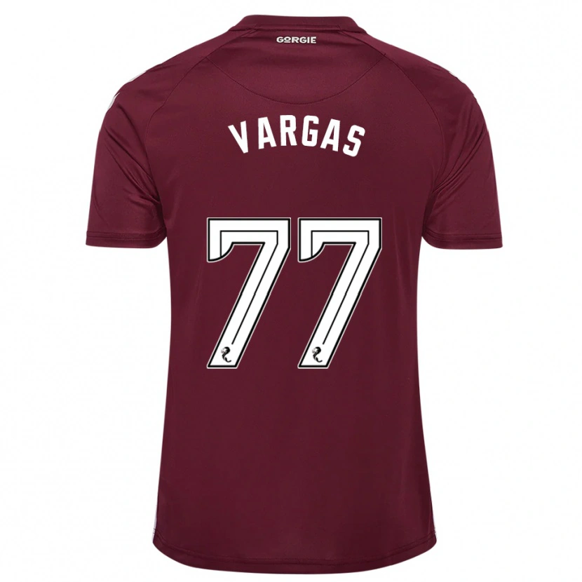 Danxen Herren Kenneth Vargas #77 Burgunderrot Weiß Heimtrikot Trikot 2025/26 T-Shirt Österreich