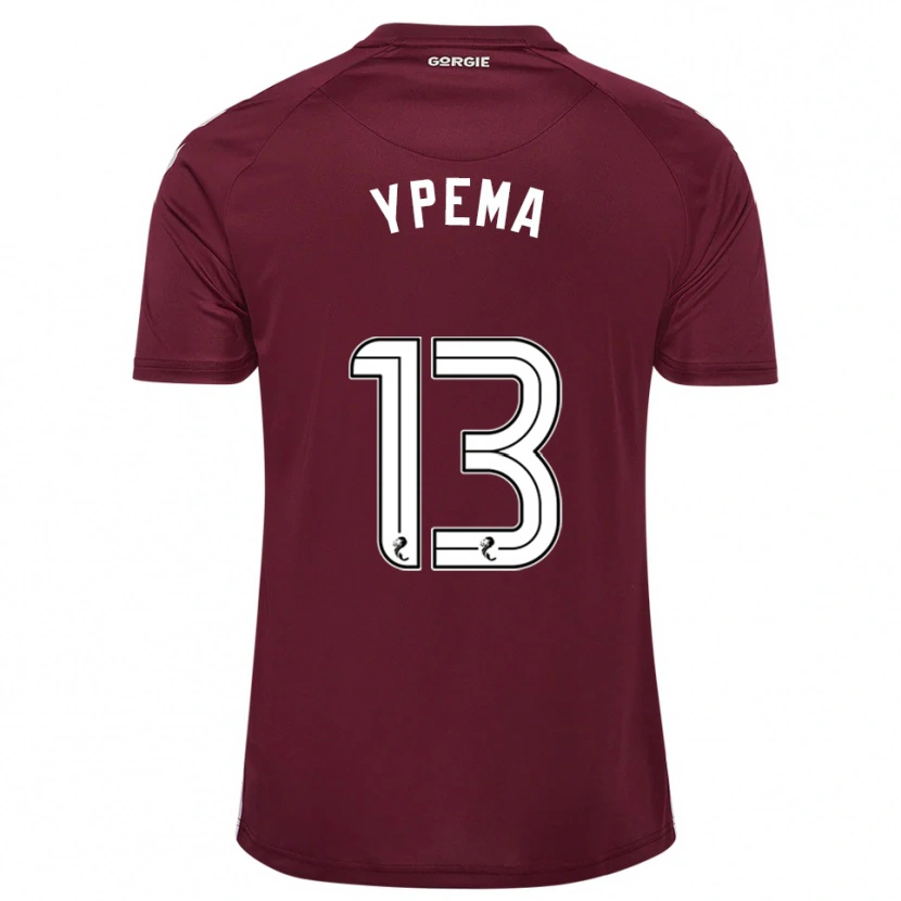 Danxen Herren Danique Ypema #13 Burgunderrot Weiß Heimtrikot Trikot 2025/26 T-Shirt Österreich