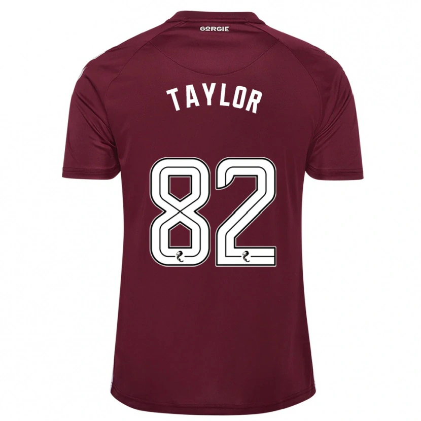 Danxen Herren Gerald Taylor #82 Burgunderrot Weiß Heimtrikot Trikot 2025/26 T-Shirt Österreich