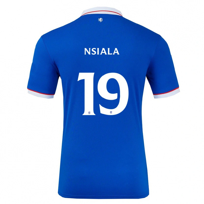 Danxen Herren Clinton Nsiala #19 Blau Weiß Heimtrikot Trikot 2025/26 T-Shirt Österreich