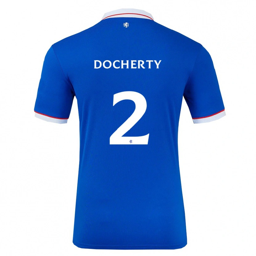 Danxen Herren Nicola Docherty #2 Blau Weiß Heimtrikot Trikot 2025/26 T-Shirt Österreich