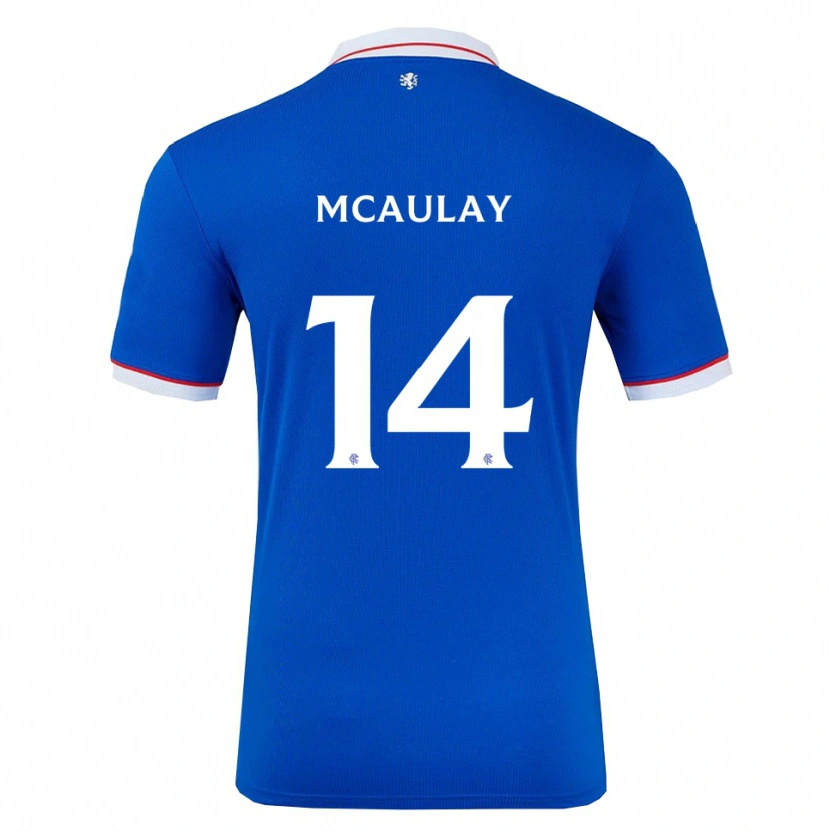 Danxen Herren Mia Mcaulay #14 Blau Weiß Heimtrikot Trikot 2025/26 T-Shirt Österreich