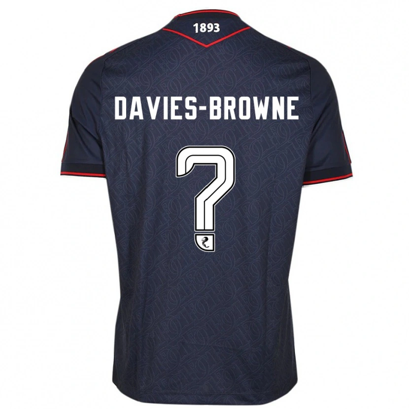 Danxen Herren Tobias Davies-Browne #0 Marine Weiß Heimtrikot Trikot 2025/26 T-Shirt Österreich