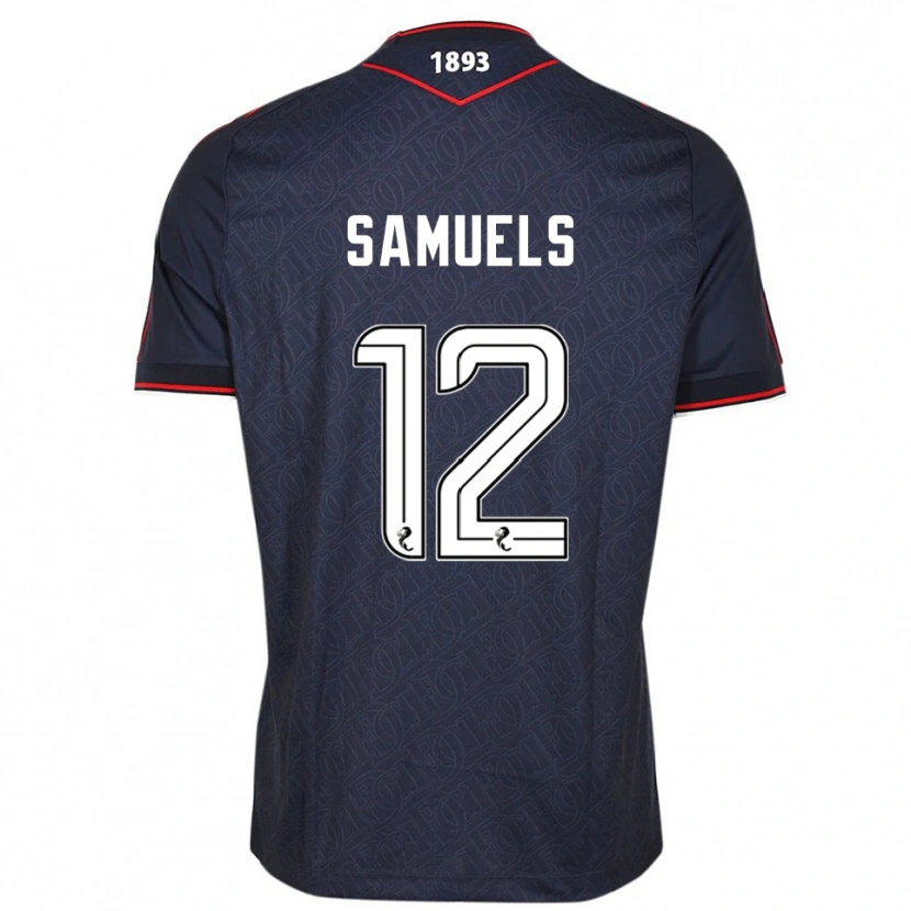 Danxen Herren Imari Samuels #12 Marine Weiß Heimtrikot Trikot 2025/26 T-Shirt Österreich