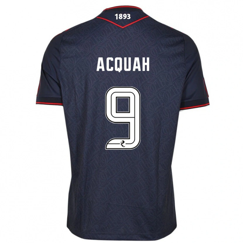 Danxen Herren Emile Acquah #9 Marine Weiß Heimtrikot Trikot 2025/26 T-Shirt Österreich