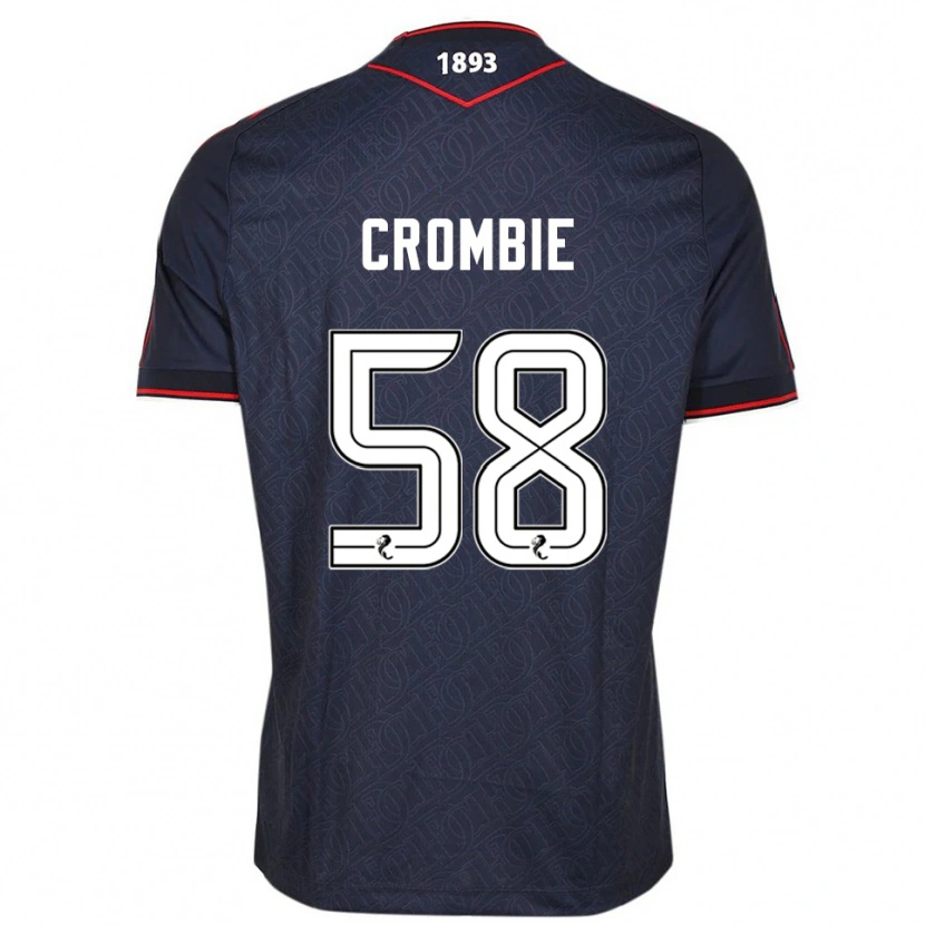 Danxen Herren Ethan Crombie #58 Marine Weiß Heimtrikot Trikot 2025/26 T-Shirt Österreich