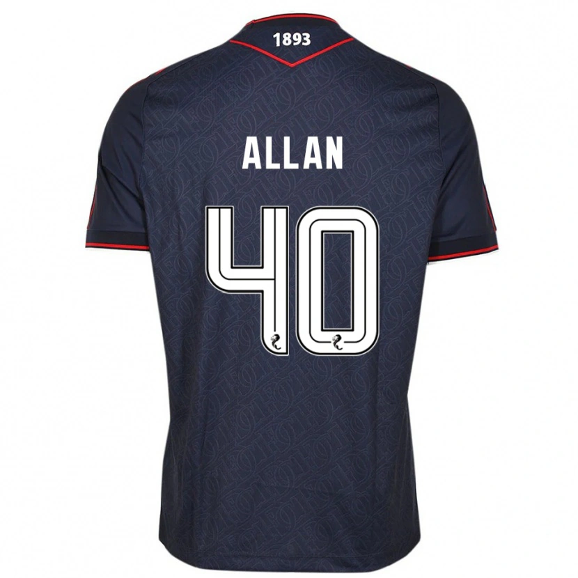 Danxen Herren Finlay Allan #40 Marine Weiß Heimtrikot Trikot 2025/26 T-Shirt Österreich