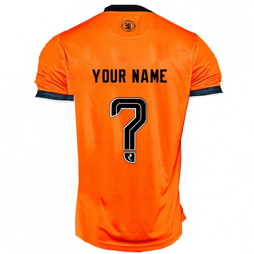 Danxen Herren Ihren Namen #0 Orange Schwarz Heimtrikot Trikot 2025/26 T-Shirt Österreich