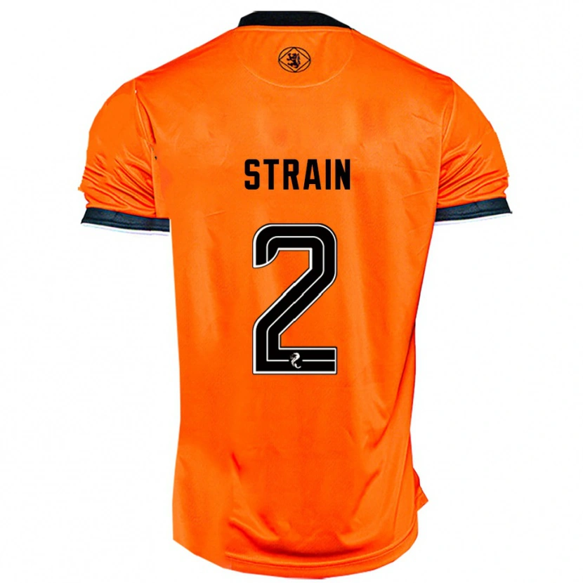 Danxen Herren Ryan Strain #2 Orange Schwarz Heimtrikot Trikot 2025/26 T-Shirt Österreich