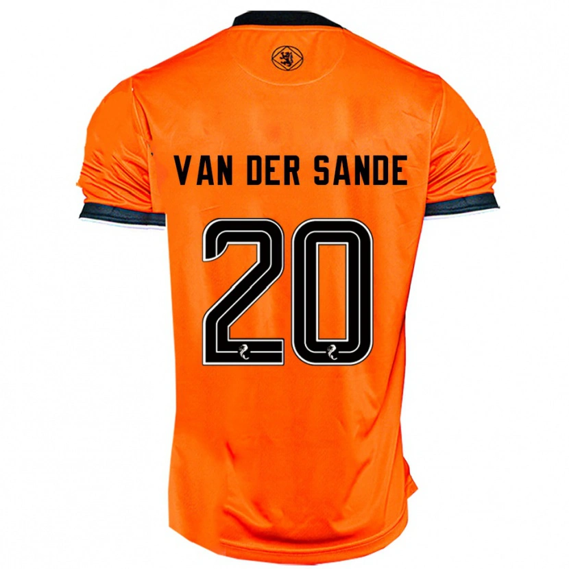 Danxen Herren Jort Van Der Sande #20 Orange Schwarz Heimtrikot Trikot 2025/26 T-Shirt Österreich