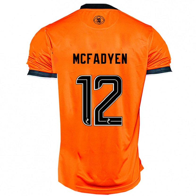 Danxen Herren Stacey Mcfadyen #12 Orange Schwarz Heimtrikot Trikot 2025/26 T-Shirt Österreich