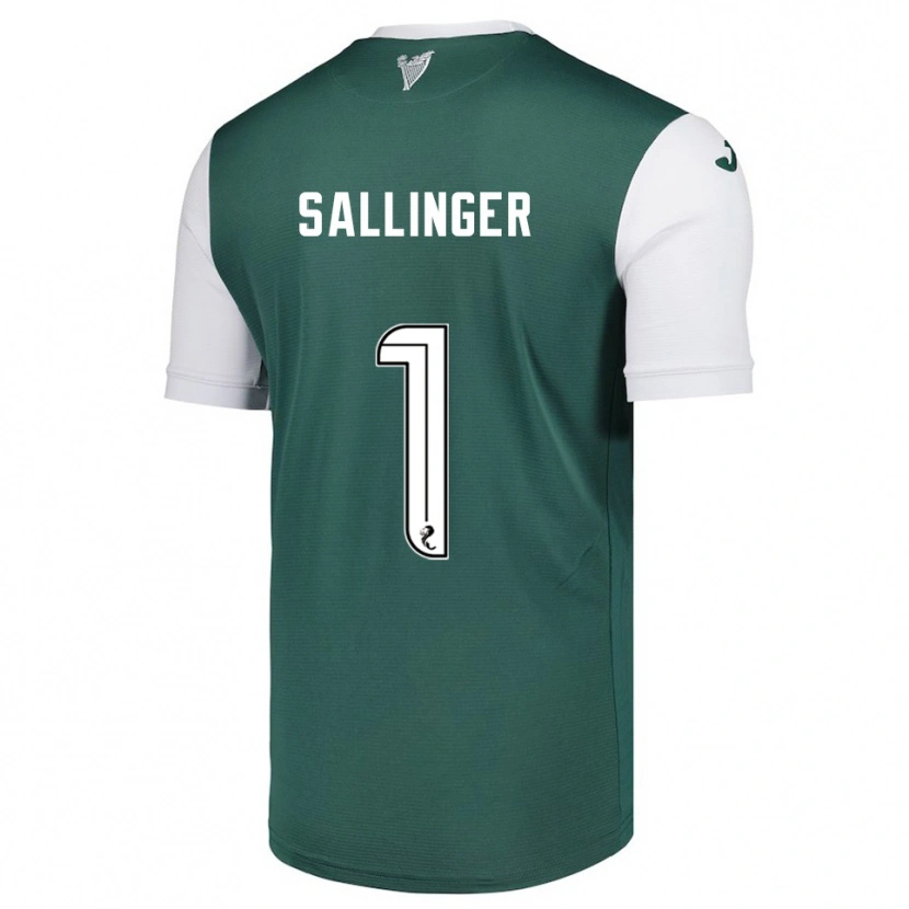 Danxen Herren Raphael Sallinger #1 Grün Weiß Heimtrikot Trikot 2025/26 T-Shirt Österreich