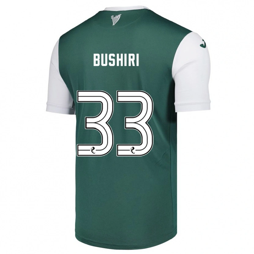 Danxen Herren Rocky Bushiri #33 Grün Weiß Heimtrikot Trikot 2025/26 T-Shirt Österreich