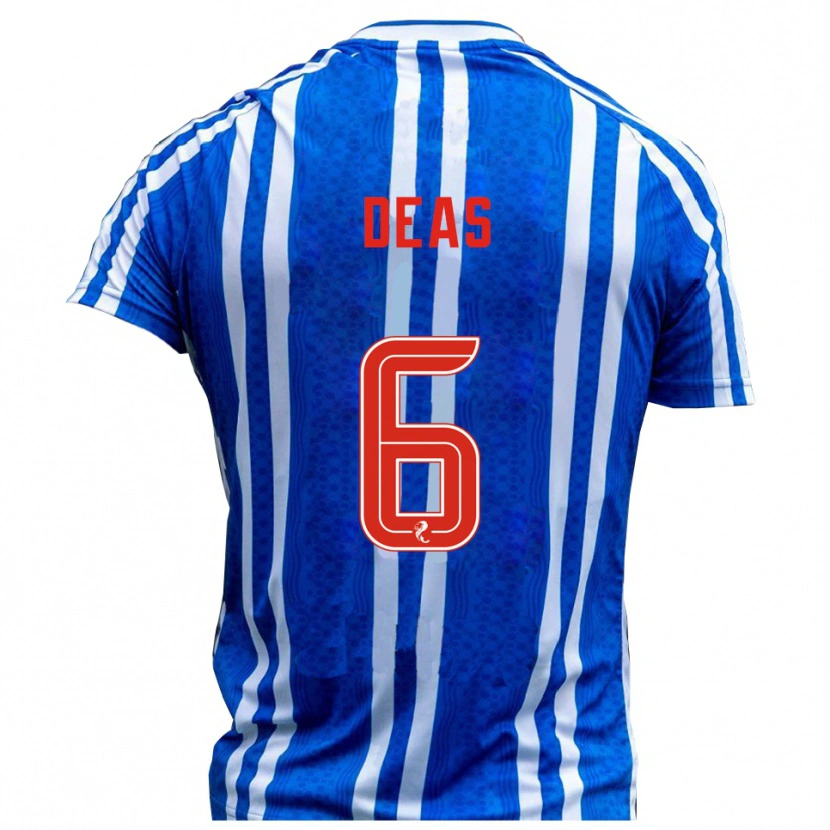 Danxen Herren Robbie Deas #6 Blau Weiß Heimtrikot Trikot 2025/26 T-Shirt Österreich