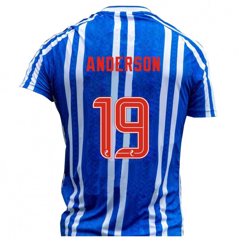 Danxen Herren Bruce Anderson #19 Blau Weiß Heimtrikot Trikot 2025/26 T-Shirt Österreich